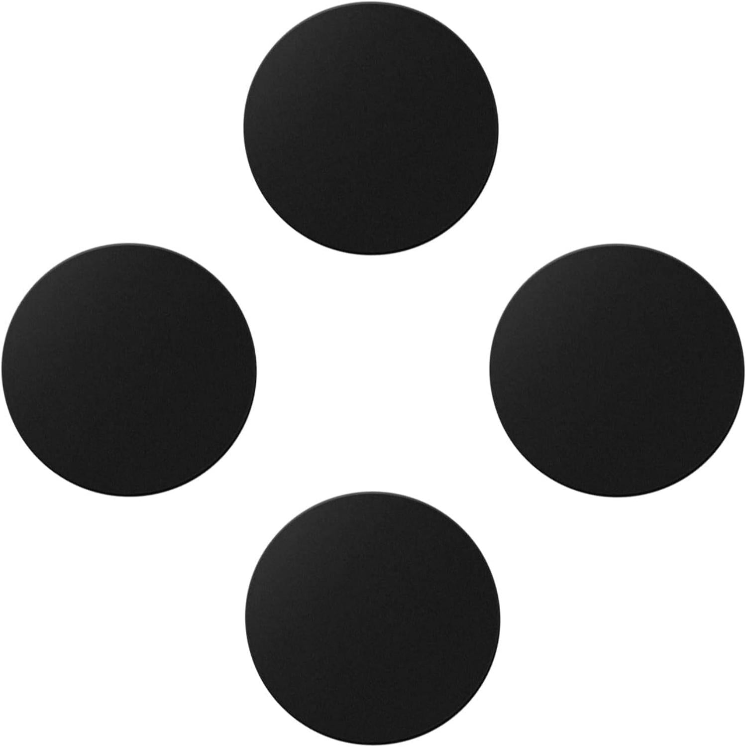 Metal Plate Mobile Phone 4 Pieces Metal Plates with Adhesive Film for Car Magnetic Mobile Phone Holder, Metal Plates for Magnetic Mobile Phone Holder, Metal Plate for Magnets/Toni Figures, 4