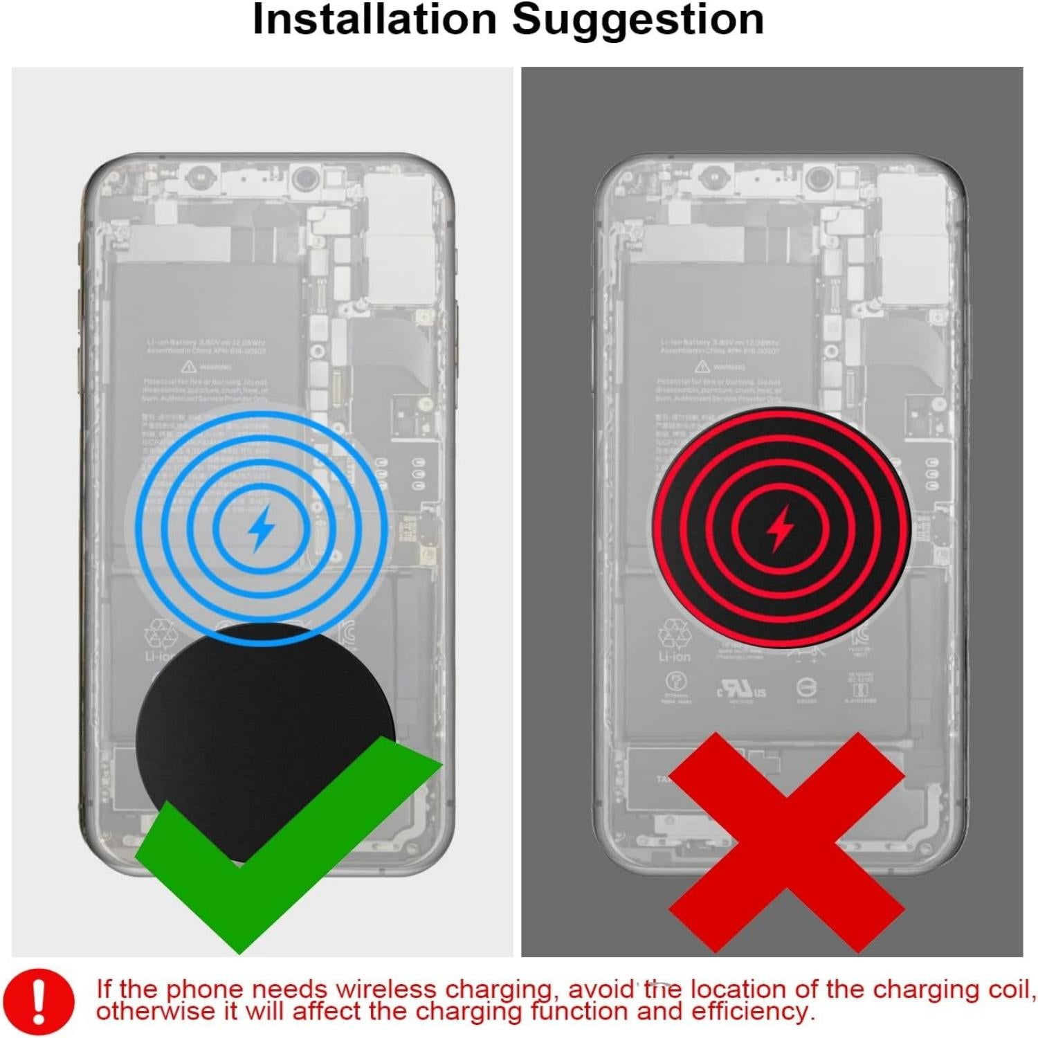 Metal Plate Mobile Phone 4 Pieces Metal Plates with Adhesive Film for Car Magnetic Mobile Phone Holder, Metal Plates for Magnetic Mobile Phone Holder, Metal Plate for Magnets/Toni Figures, 4