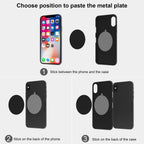Metal Plate Mobile Phone 4 Pieces Metal Plates with Adhesive Film for Car Magnetic Mobile Phone Holder, Metal Plates for Magnetic Mobile Phone Holder, Metal Plate for Magnets/Toni Figures, 4